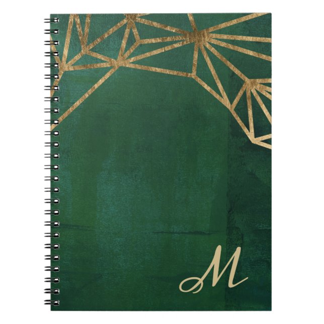 Gold and Green Jungle Web Notebook (Front)