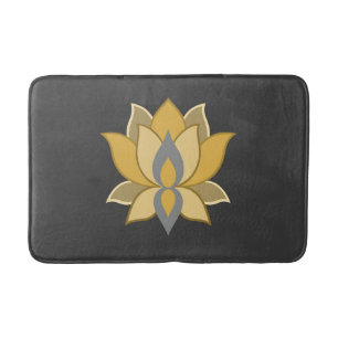 Gold and Grey Bath Mat