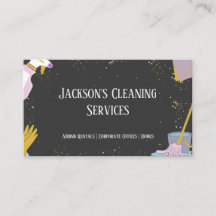 Gold and Grey Home and Office Cleaning Services