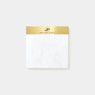 Gold And Marble Modern Simple Template Elegant Post-it Notes