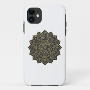 Gold and navy mandala  iPhone 11 case