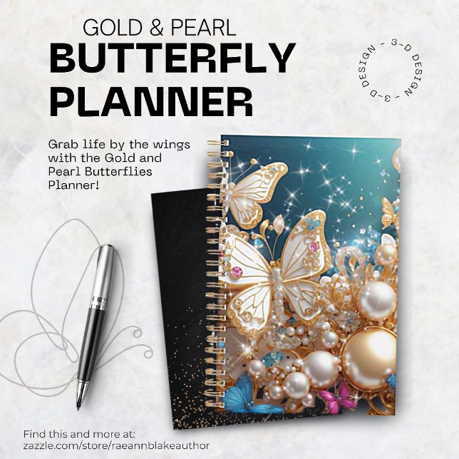 Gold and Pearl Butterflies Planner (Creator Uploaded)