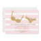 Gold and Pink Lingerie Bridal Shower Invitations