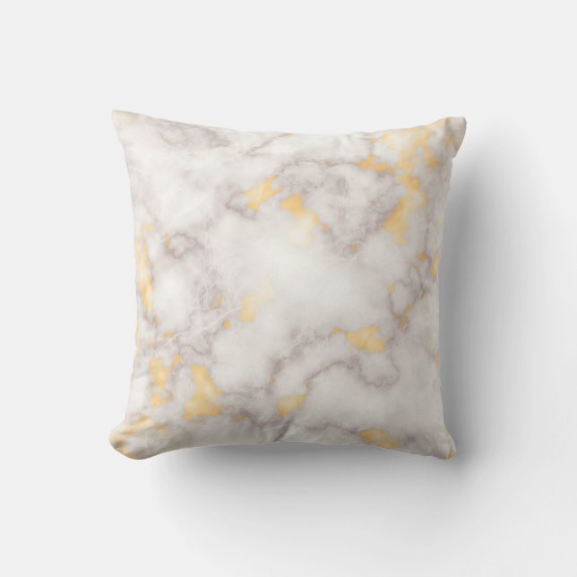  Gold and Pink  Marble Cushion (Front)