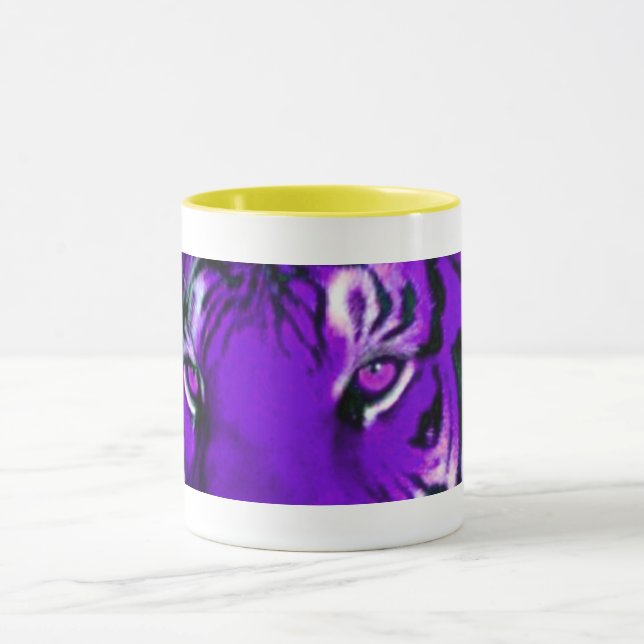 GOLD AND PURPLE COFFEE MUG  (Center)