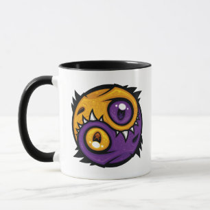 Gold and Purple Yin Yang Dragons Mug
