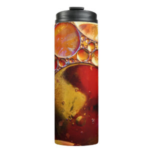 Gold and red dots thermal tumbler