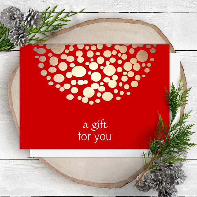 Gold and Red Holiday Gift Certificate (Creator Uploaded)