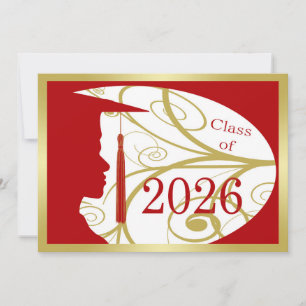 Gold and Red Man Silhouette 2026 Card
