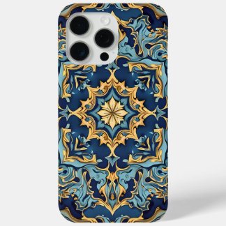 Gold and ruby engraving iPhone 15 pro max case