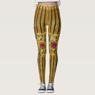 Gold and Ruby Leggings