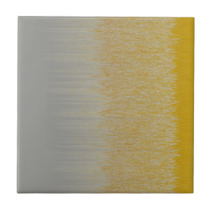 Gold and Silver Assembly Ceramic Tile