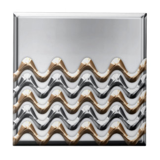 gold and Silver Ceramic Tile