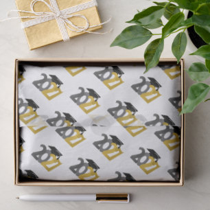 Gold and Silver Class of 2027 Graduation Tissue Paper
