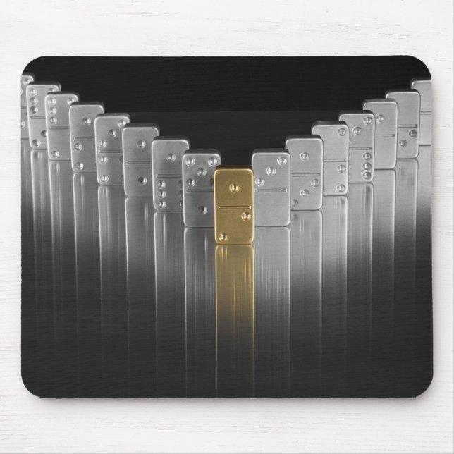 Gold and silver dominoes mouse pad (Front)
