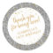 Gold and Silver Glitter Thank You Birthday Favour