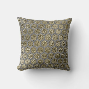 Gold and Silver Luxury Design  Cushion