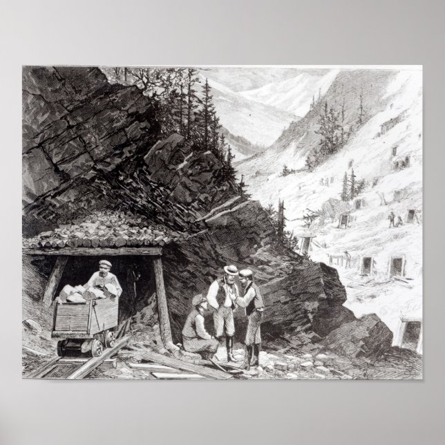 Gold and Silver Mining Poster (Front)
