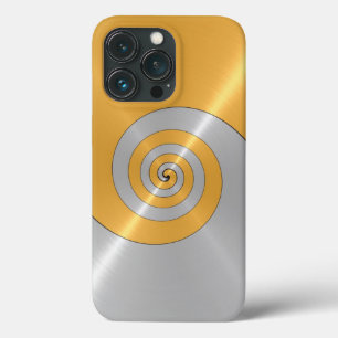 Gold and Silver Stainless Shiny Metal Look Case-Ma iPhone 13 Pro Case