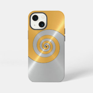 Gold and Silver Stainless Shiny Metal Look Case-Ma iPhone 13 Mini Case