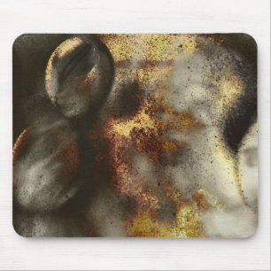 Gold and Silver Star Dust Effect Mouse Pad
