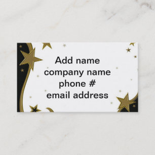 Gold and Silver Stars Business Card