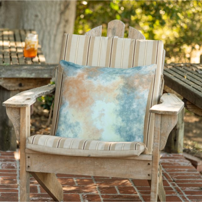 Gold and Teal  Cushion (Chair)