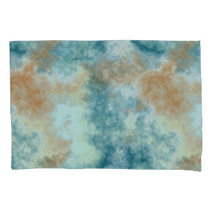 Gold and Teal  Pillowcase