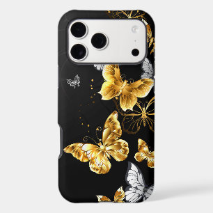 Gold and white butterflies