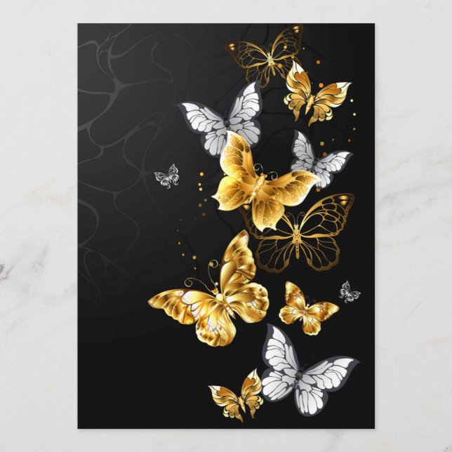 Gold and white butterflies program (Front)