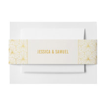 Gold and White Geometric Art Deco