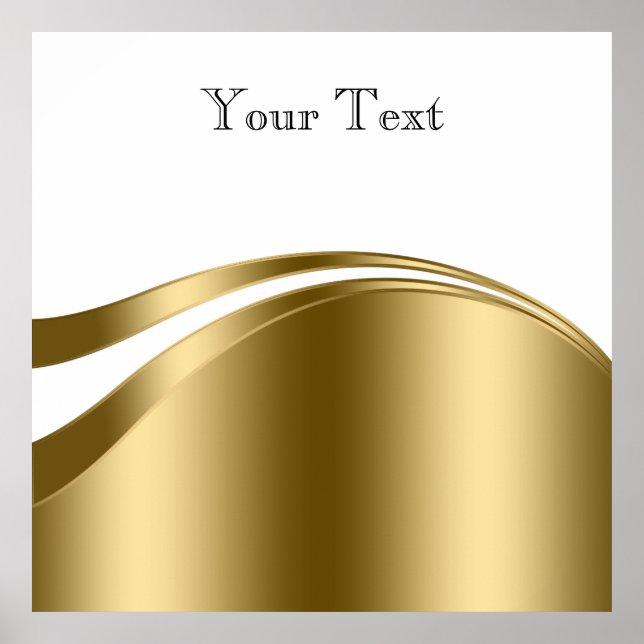 Gold and white lines poster (Front)