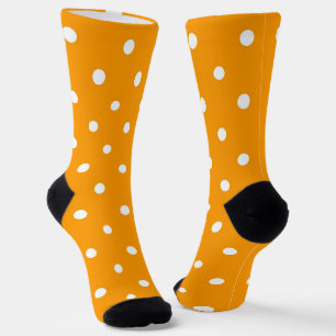 Gold And White Polka Dots Socks