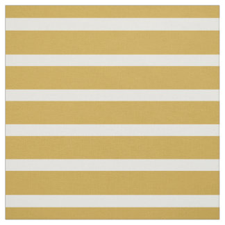 Gold and White Stripes personalised Fabric