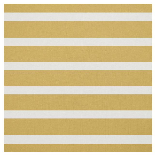 Gold and White Stripes personalised Fabric (Swatch)