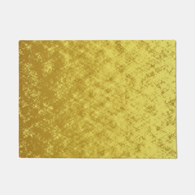 Gold and yellow foil plated abstract design doormat (Front)