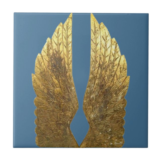Gold Angel Wings Backsplash Tile (Front)