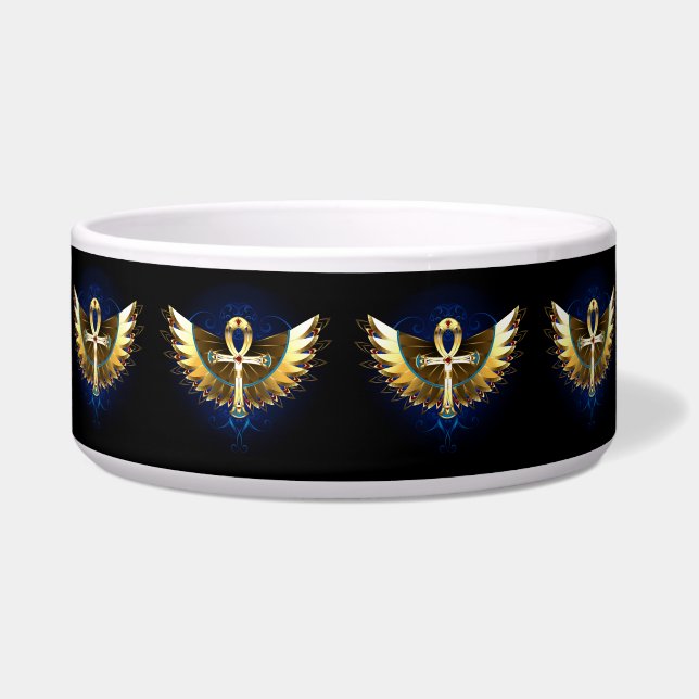 Gold Ankh with Wings (Front)