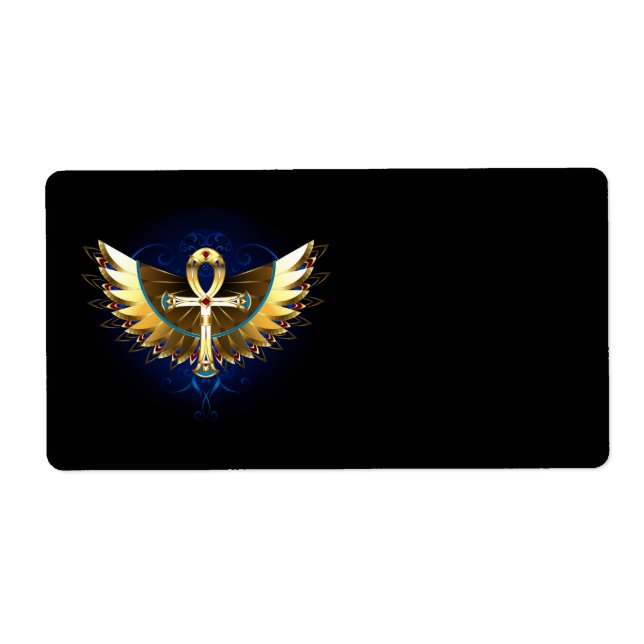 Gold Ankh with Wings (Front)