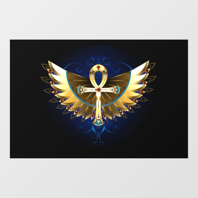 Gold Ankh with Wings (Sheet)