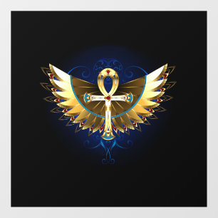 Gold Ankh with Wings