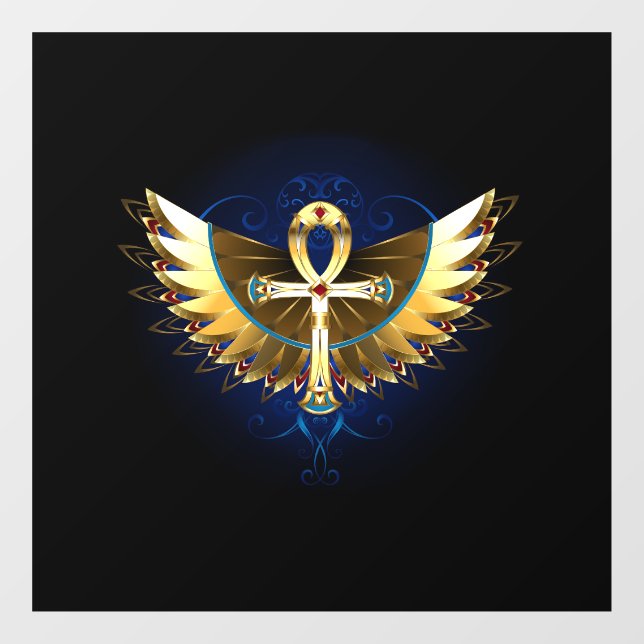 Gold Ankh with Wings (Sheet)