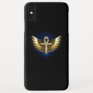 Gold Ankh with Wings iPhone XS Max Case