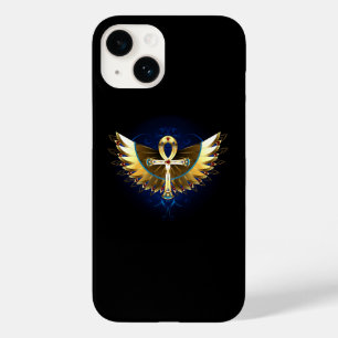 Gold Ankh with Wings Case-Mate iPhone 14 Case
