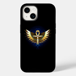 Gold Ankh with Wings Case-Mate iPhone 14 Case