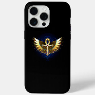 Gold Ankh with Wings iPhone 15 Pro Max Case