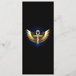 Gold Ankh with Wings Menu