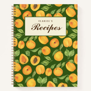 Gold Apricots Customisable Recipe Book