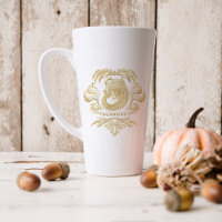 Gold Aquarius Astrology Zodiac Sign | Monogram
