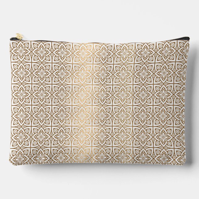 gold  arabic pattern accessory pouch (Front)